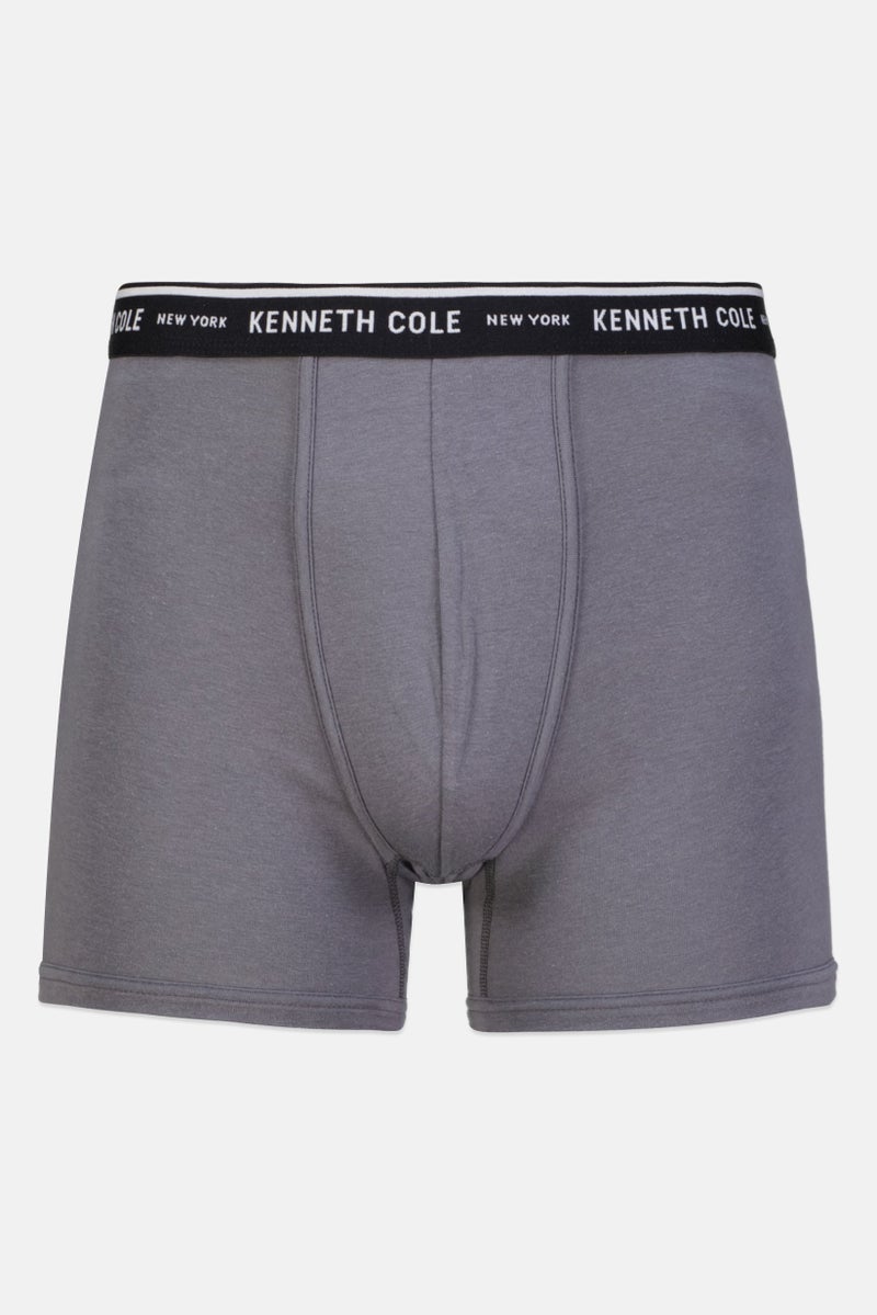 Kenneth Cole Men 2 Piece Brand Logo Trunks, Multicolor - Image 5